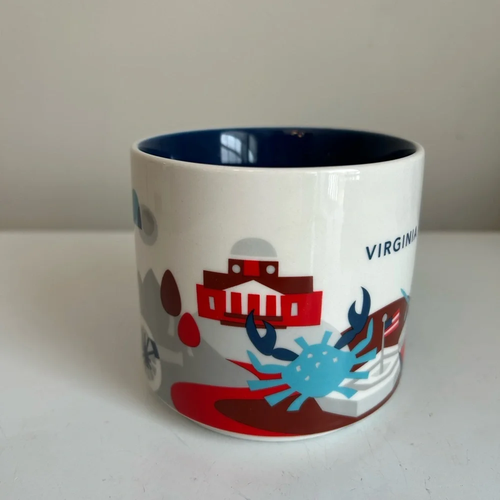 Starbucks Coffee Virginia Mug Cup You Are Here Collection 2014 14 fl oz / 415 ml